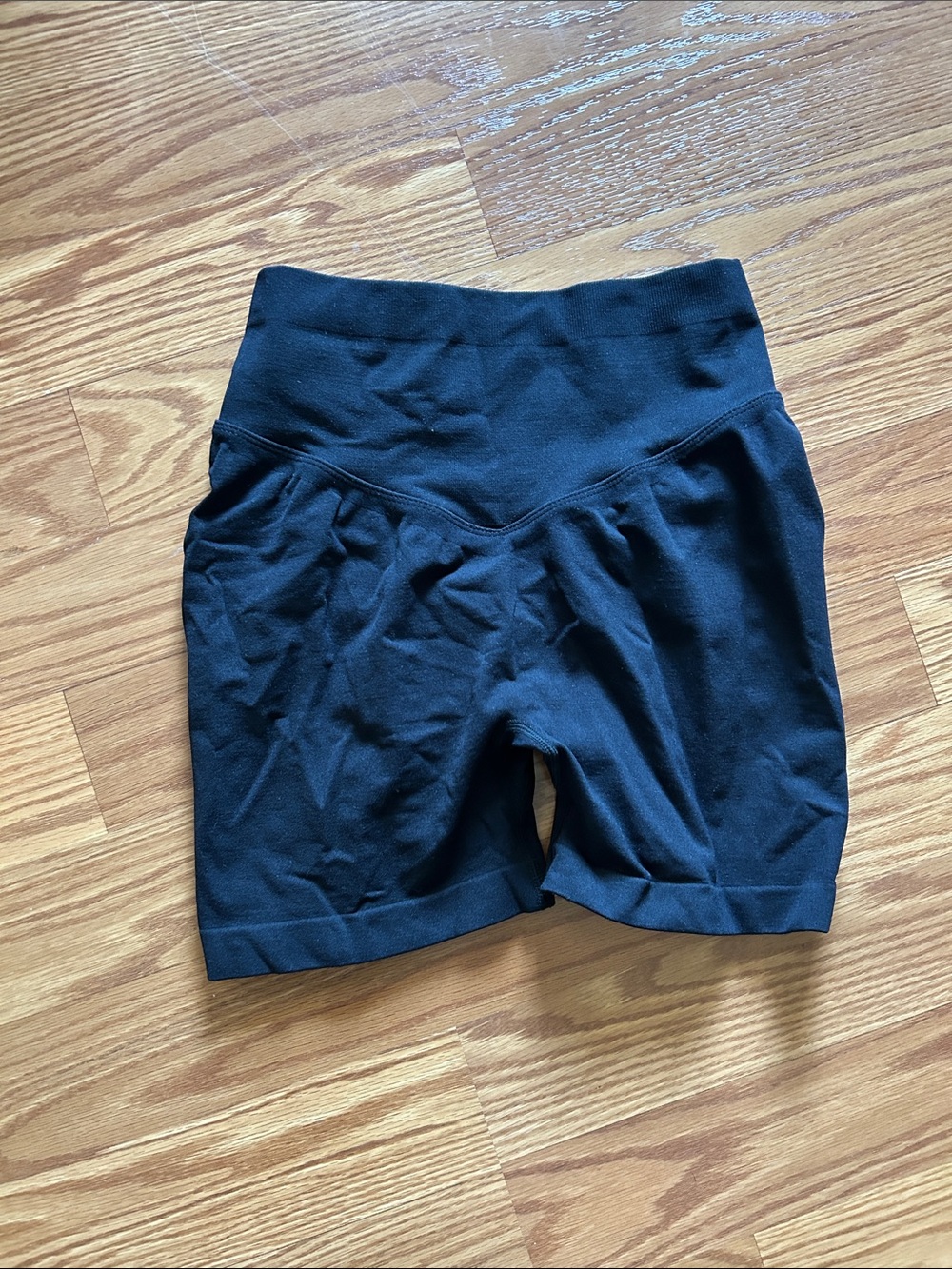 Yeoreo Black Scrunch Butt Biker Workout Shorts Women's size S